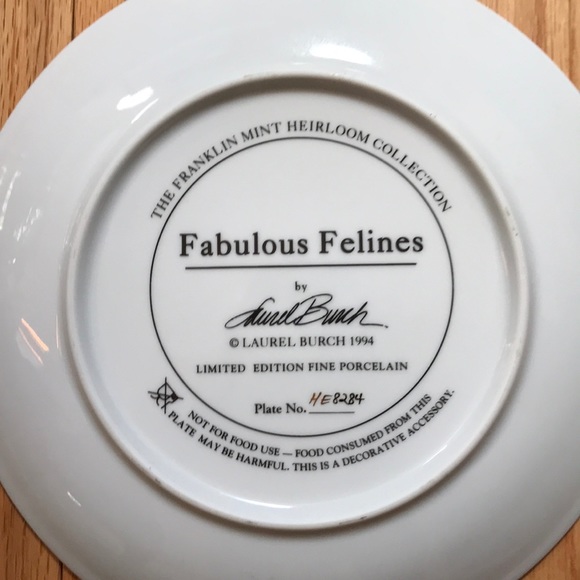 1995 Laurel Burch Feline Family plates - Picture 7 of 7